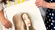 Schnellportrait mit Aquarellfarben